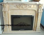 Classic Yellow Fireplace